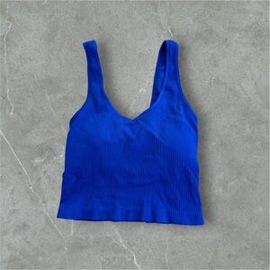 AS Revival Blue Ribbed Women’s Top